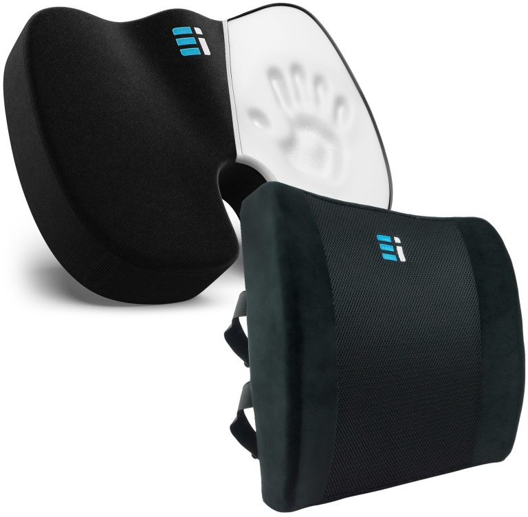Seat Cushion and Lumbar Support Pillow Ergonomic Innovations